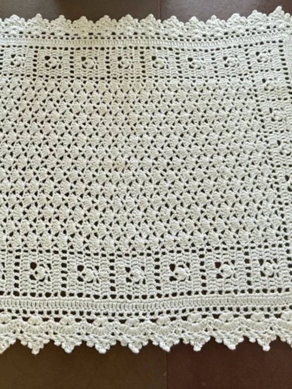 Excellent condition Hand Crocheted Blanket Afghan Baby White Soft Throw Handmade